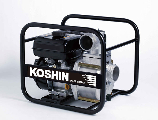 бензиновая мотопомпа Semi-trash с двигателм Koshin